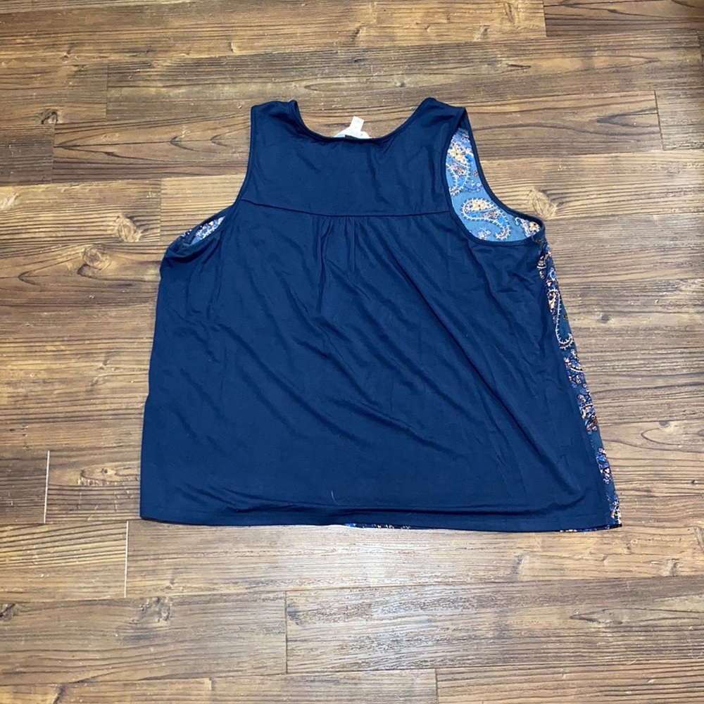 Market & Spruce Paisley Tank Top XXL - Picture 4 of 6
